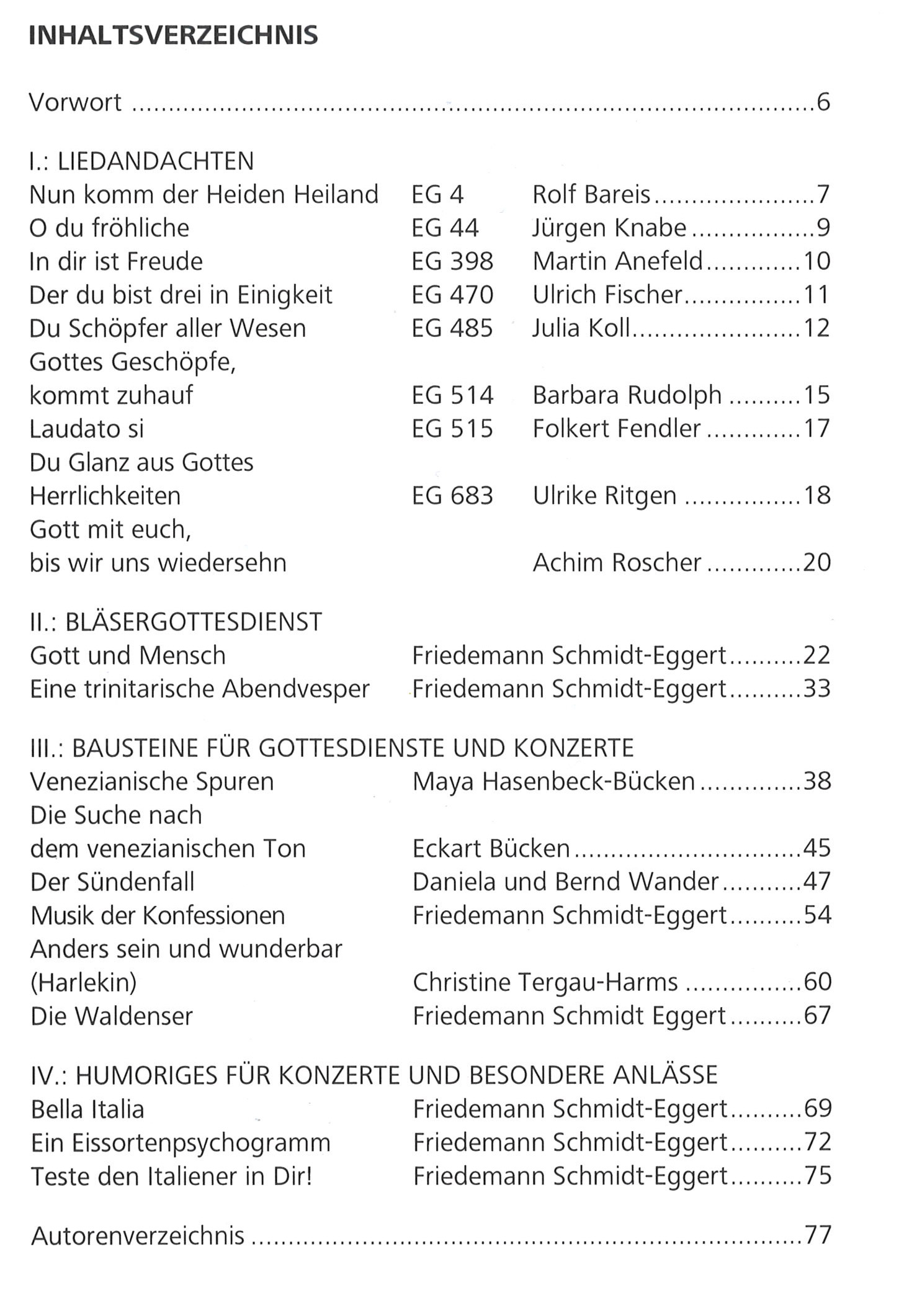 Bot 100_iInhaltsverzeichnis