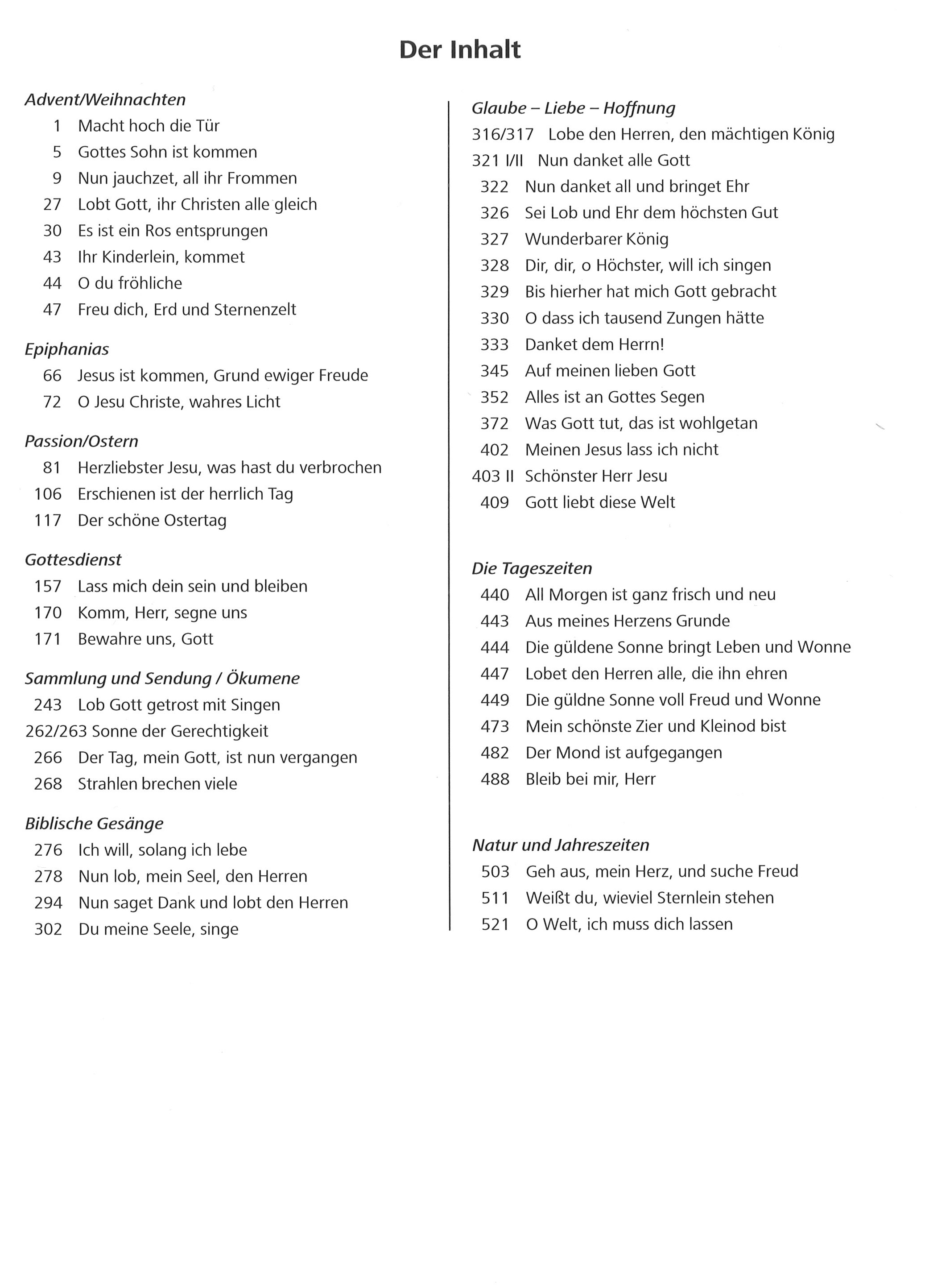 Bot 240_i2Inhaltsverzeichnis