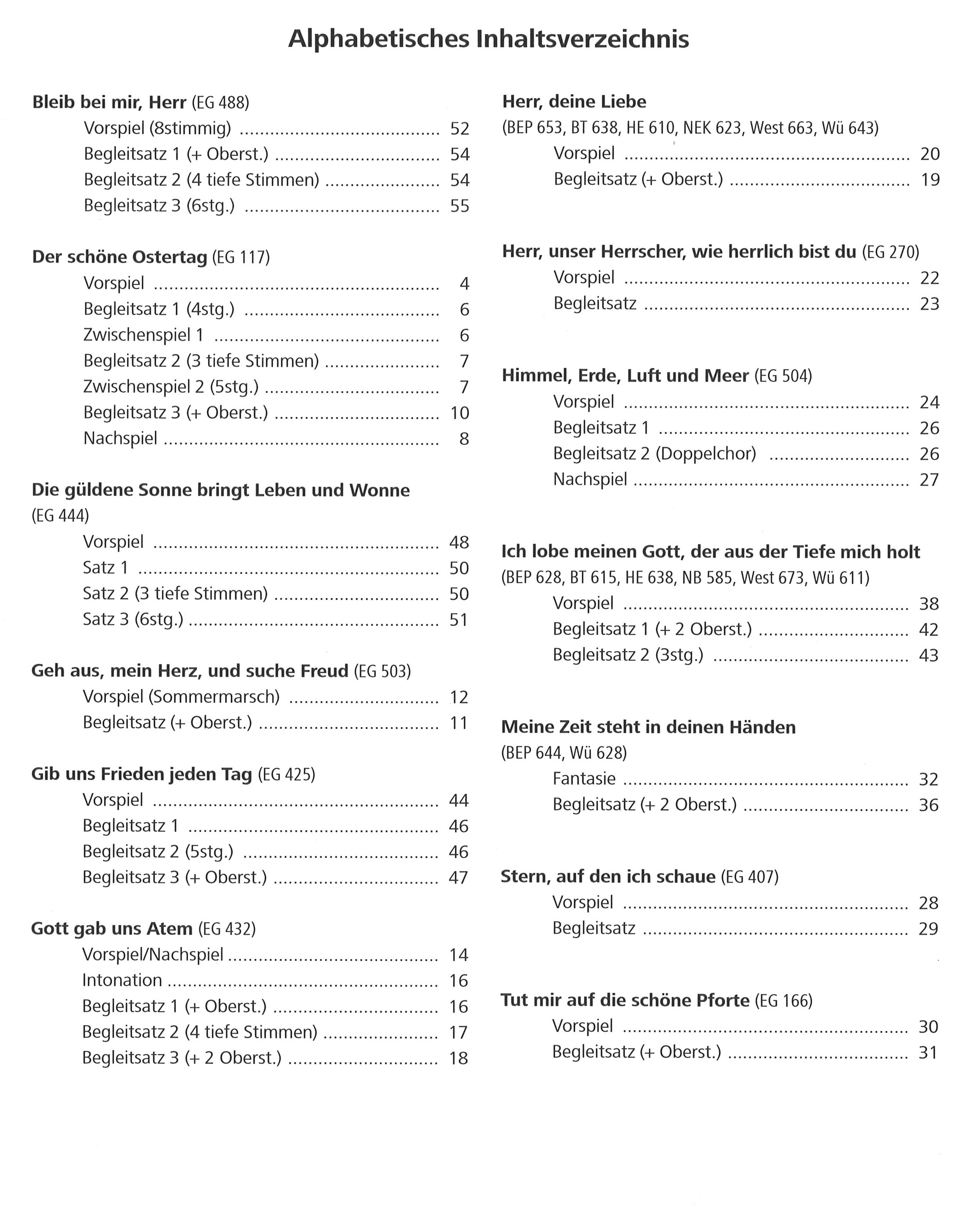 Bot 320_i2Inhaltsverzeichnis