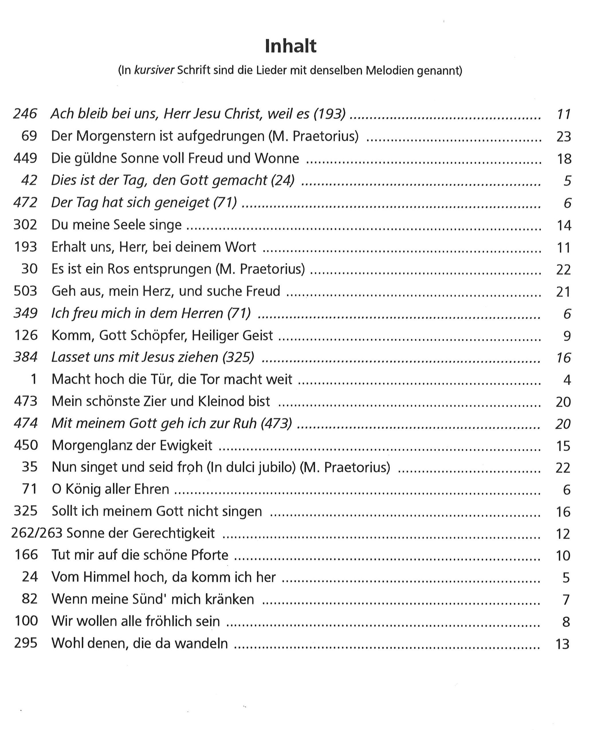 Bot 231_iInhaltsverzeichnis