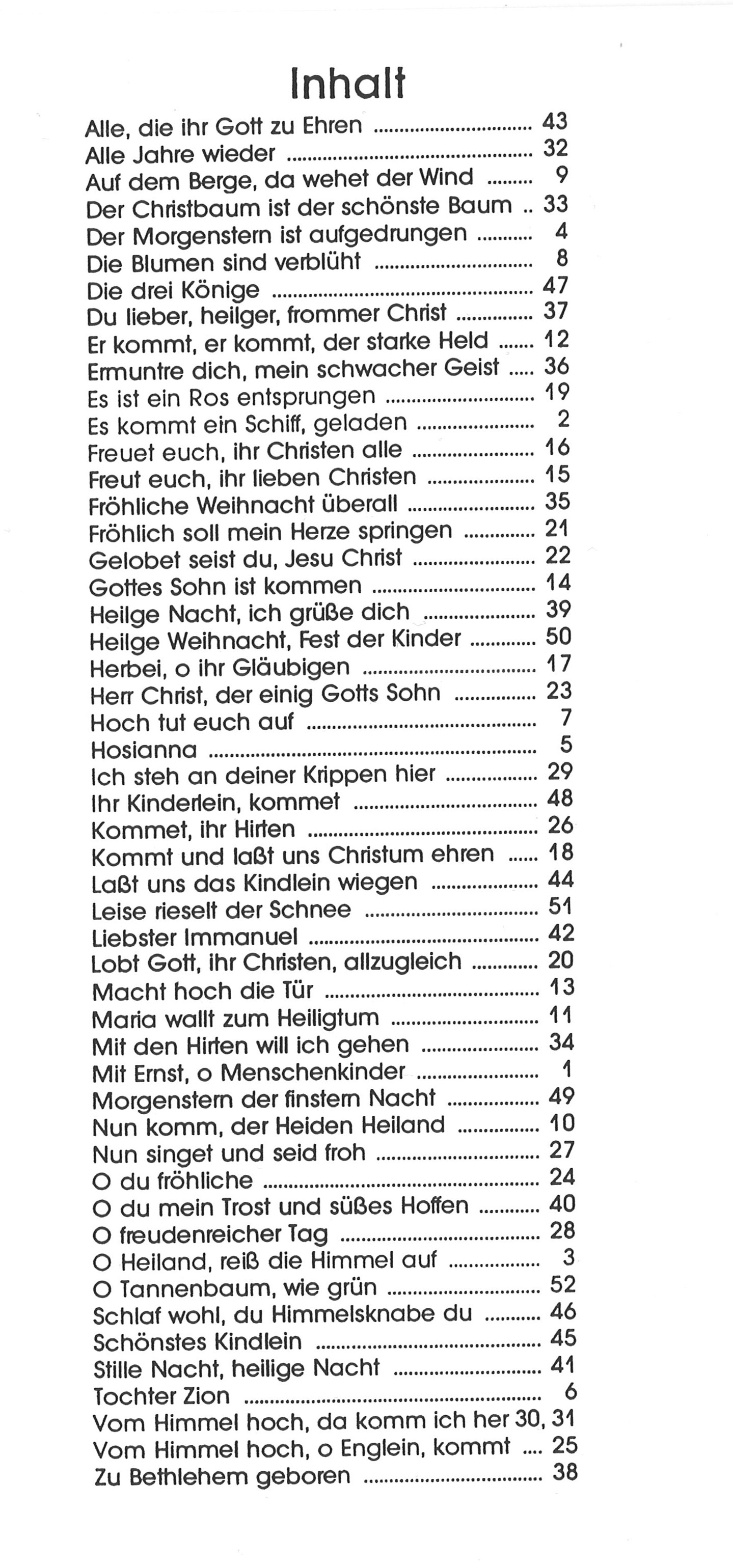 Bot 119_iInhaltsverzeichnis