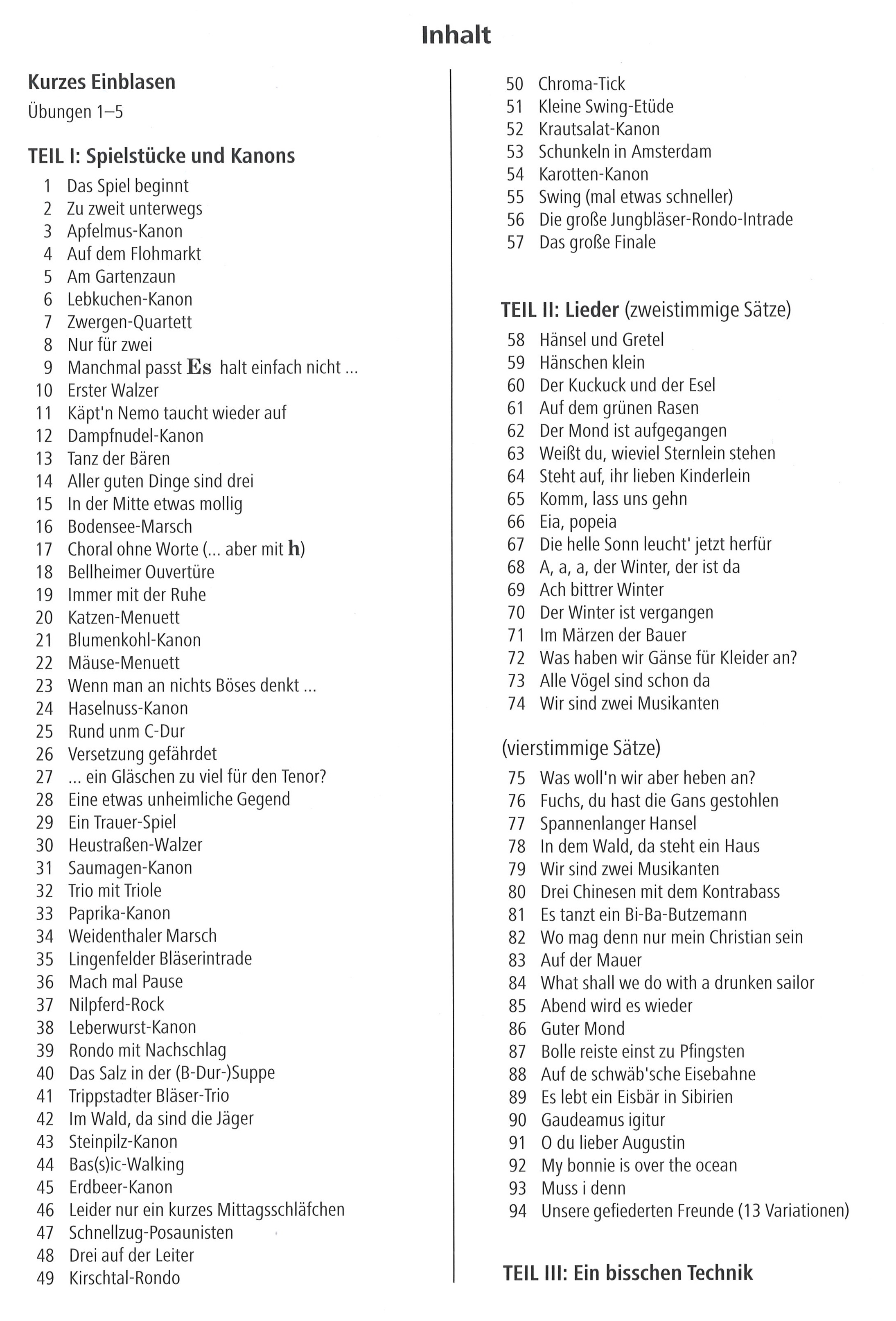 Bot 159_i1Inhaltsverzeichnis