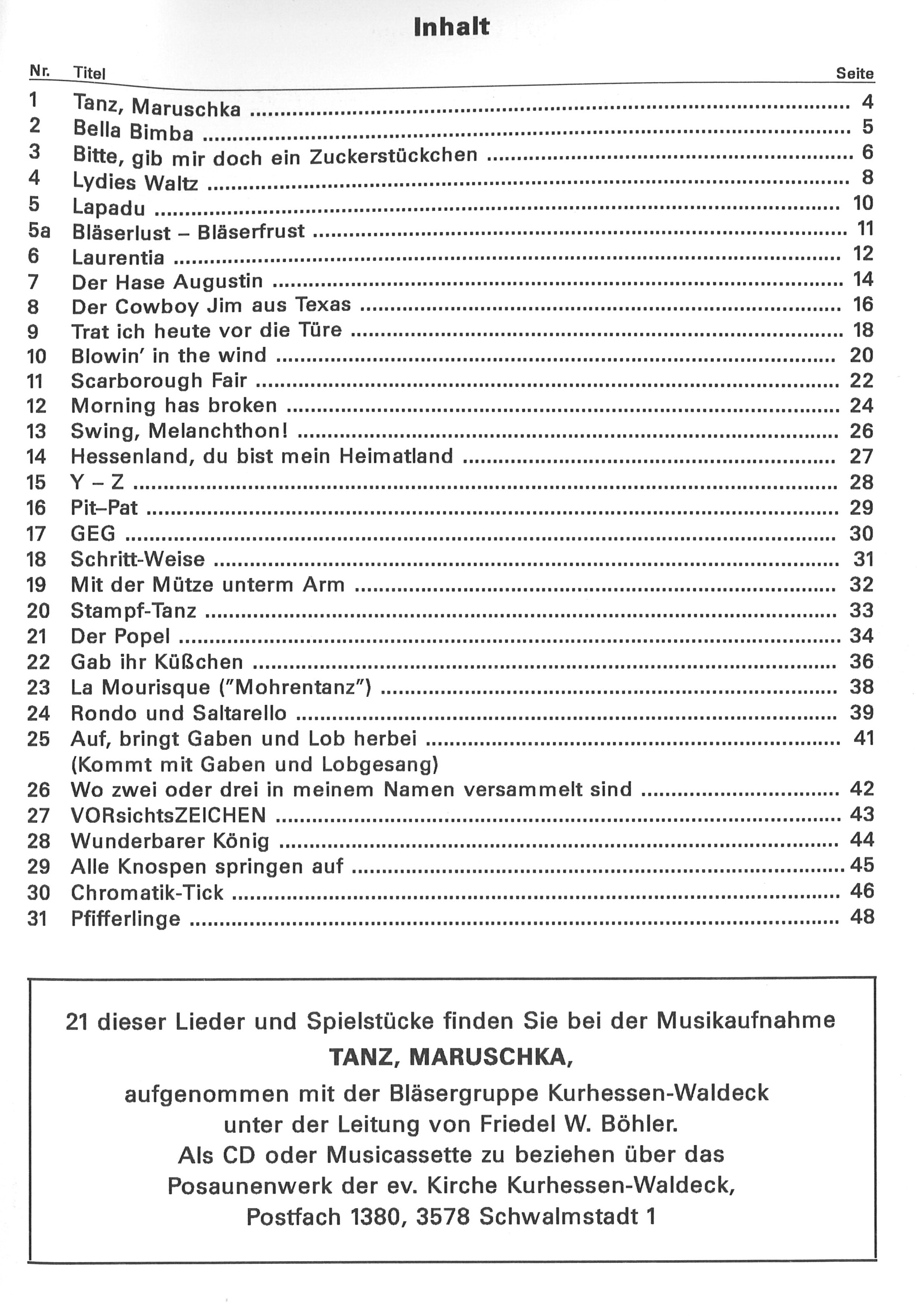 Bot 238_iInhaltsverzeichnis