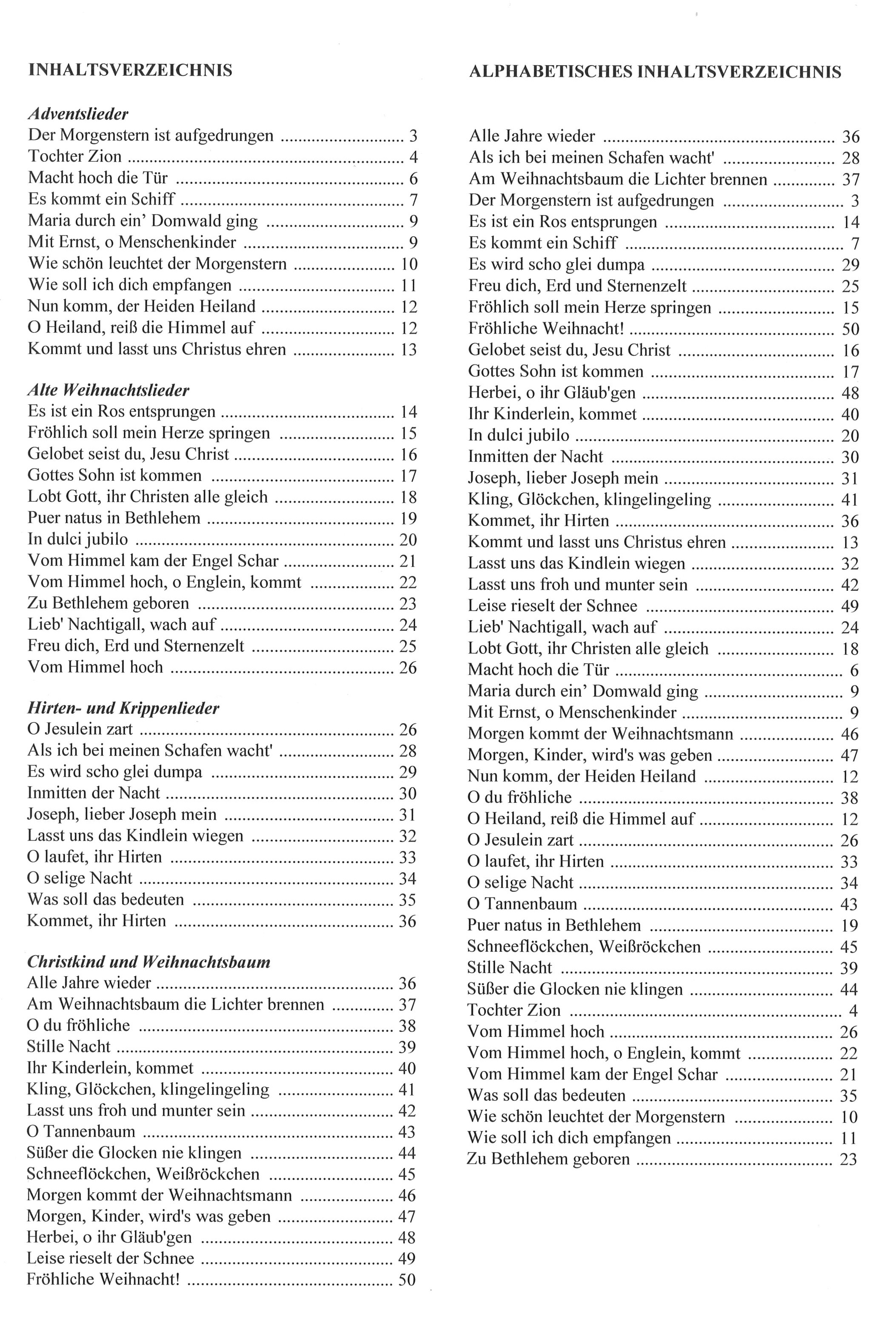 Bot 127_iInhaltsverzeichnis