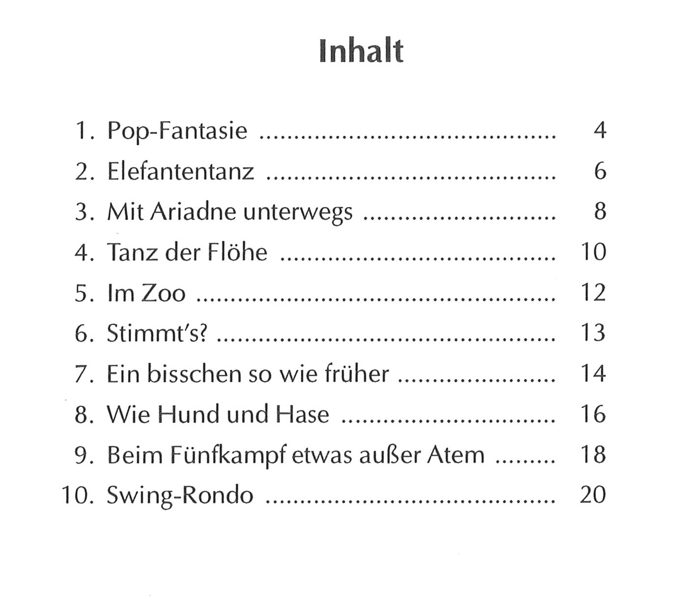 Bot 237_iInhaltsverzeichnis