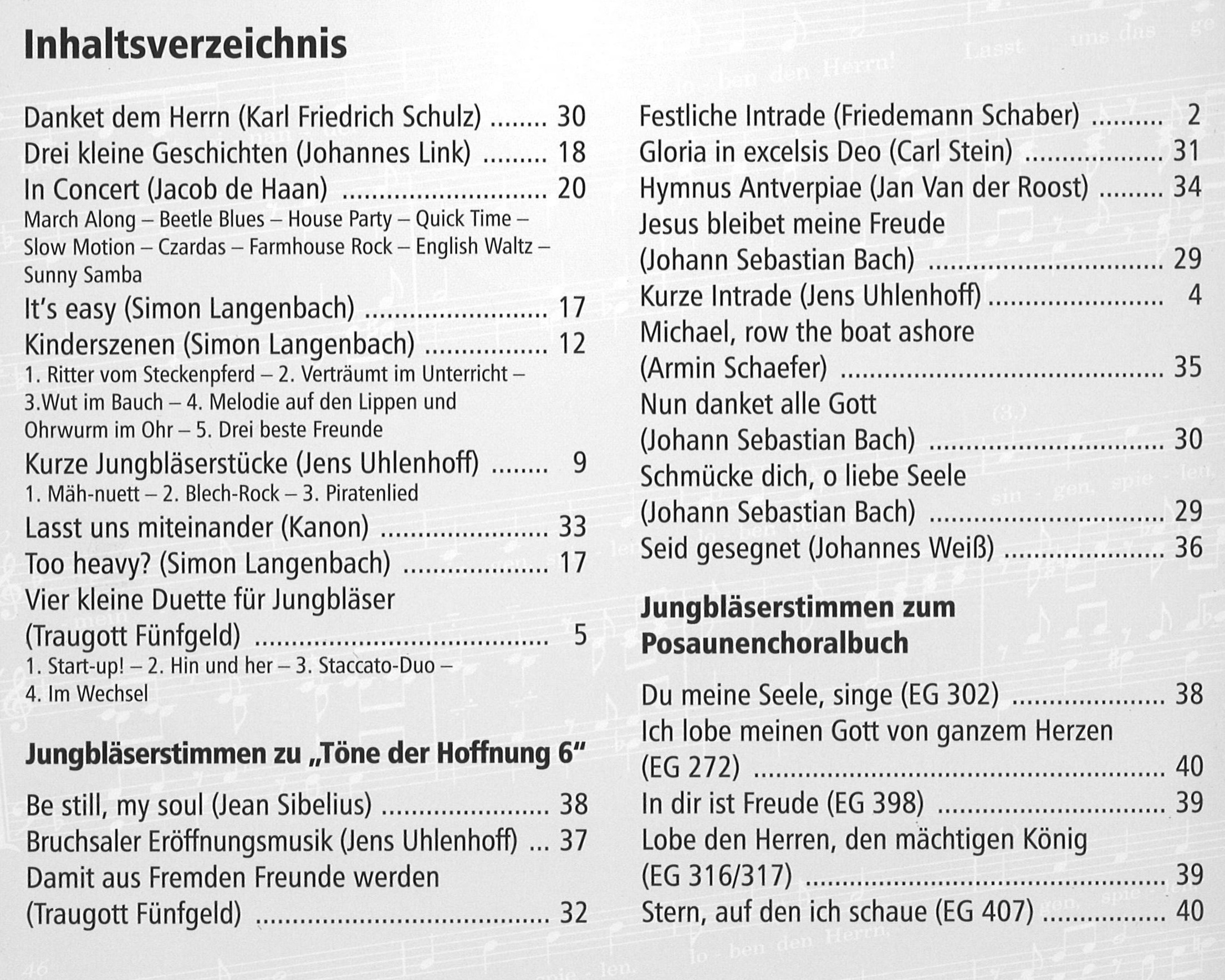 Töne der Hoffnung 6 - Töne der Freiheit - Junior ("Laßt uns miteinander")