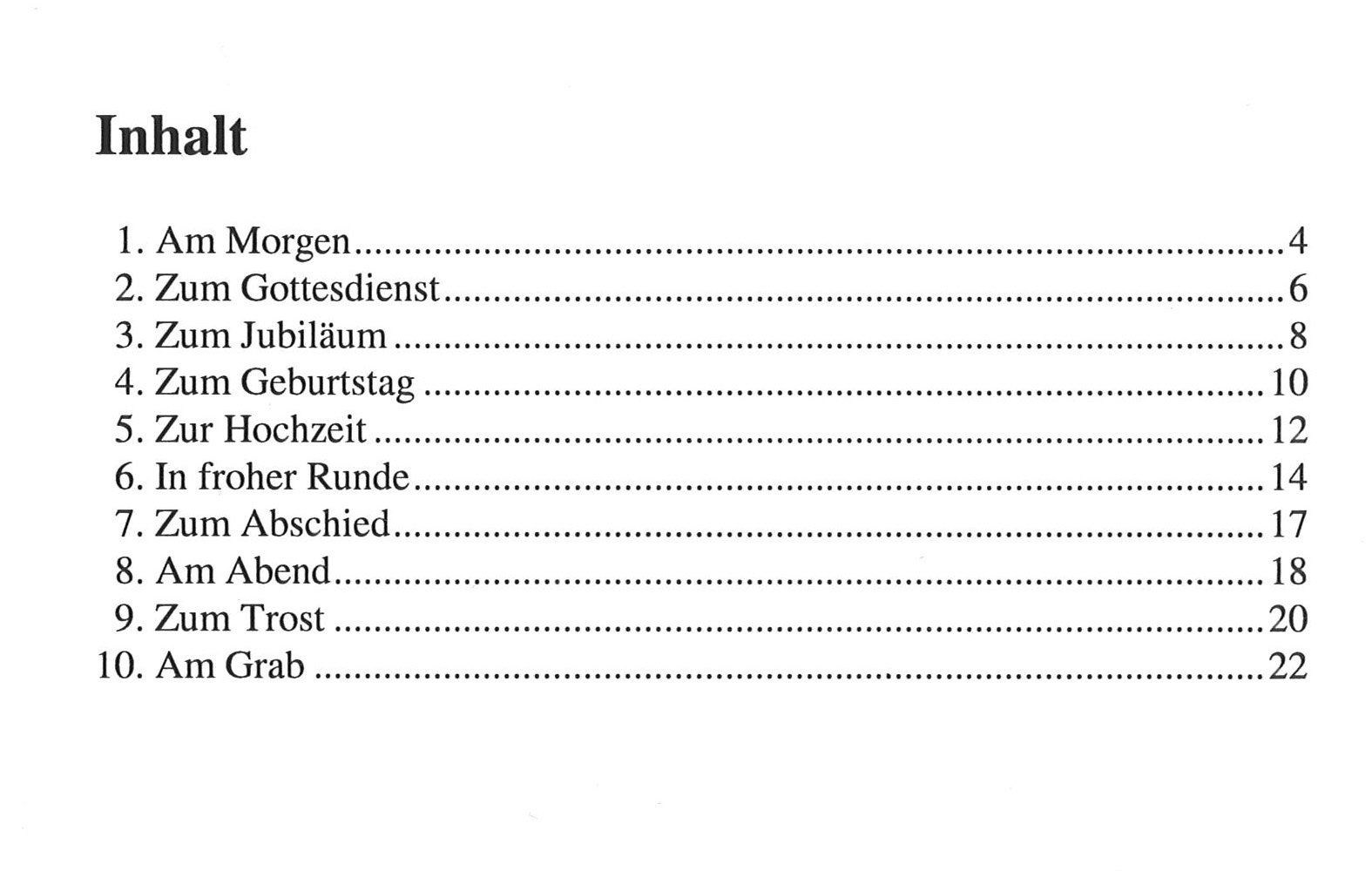 Bot 254_iInhaltsverzeichnis