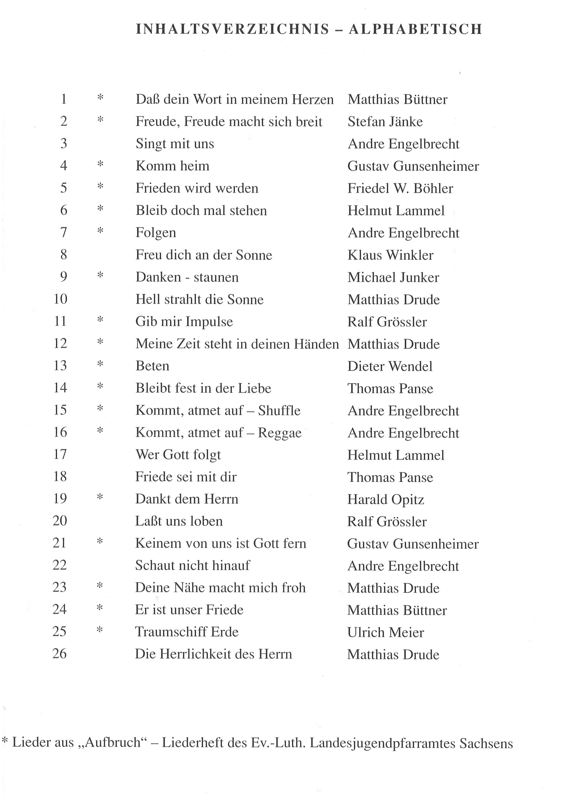 Folgen - Bläserheft mit neuen Liedern und Spirituals