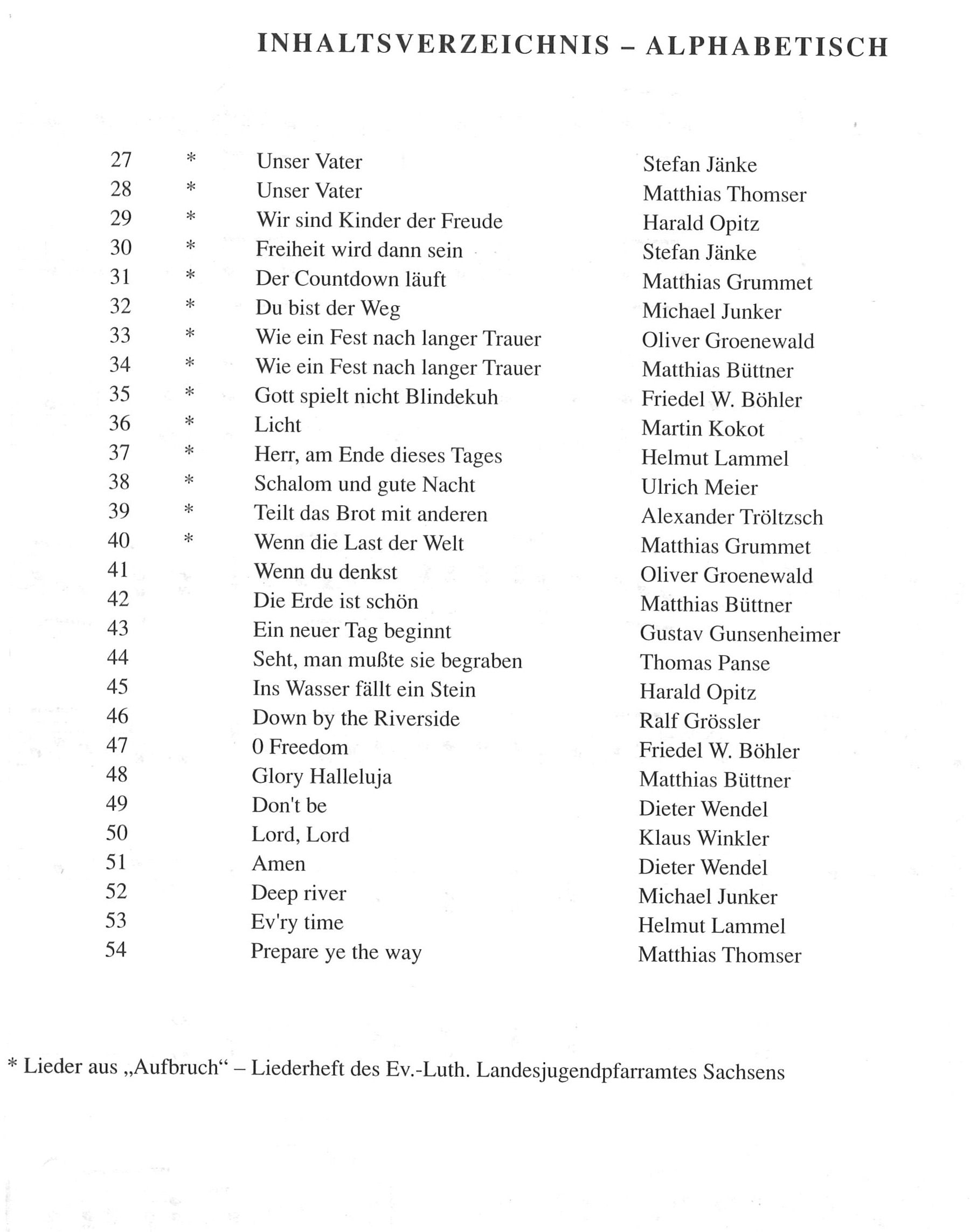 Folgen - Bläserheft mit neuen Liedern und Spirituals