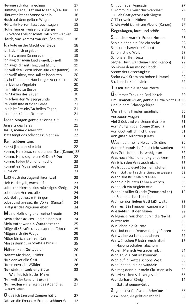 Melodien für tiefe Stimmen