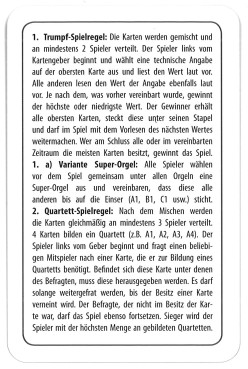 Sächsische Orgeln - Ein Quartettspiel