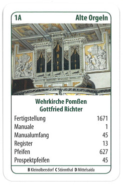 Sächsische Orgeln - Ein Quartettspiel