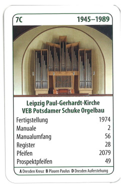 Sächsische Orgeln - Ein Quartettspiel