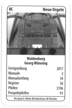 Sächsische Orgeln - Ein Quartettspiel