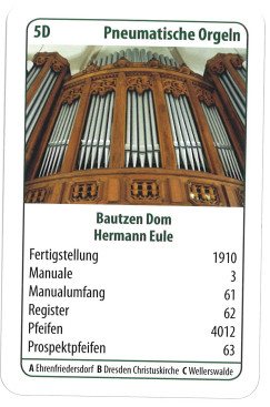 Sächsische Orgeln - Ein Quartettspiel