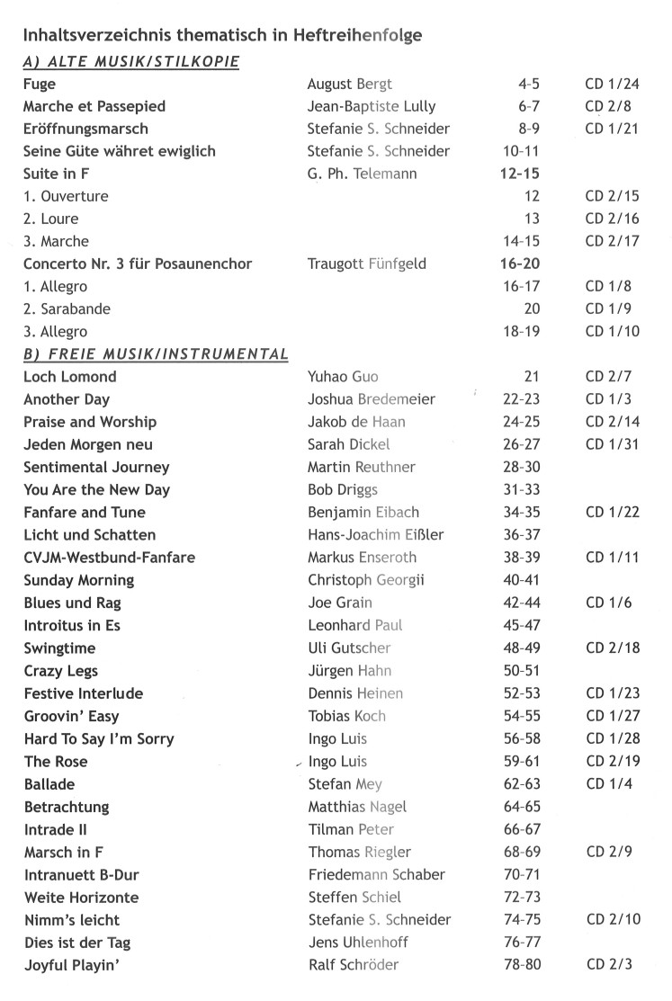 Zwischentöne 2 - Bläserheft 2023