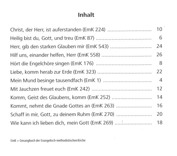 12 Charles-Wesley-Lieder - Tiefchor