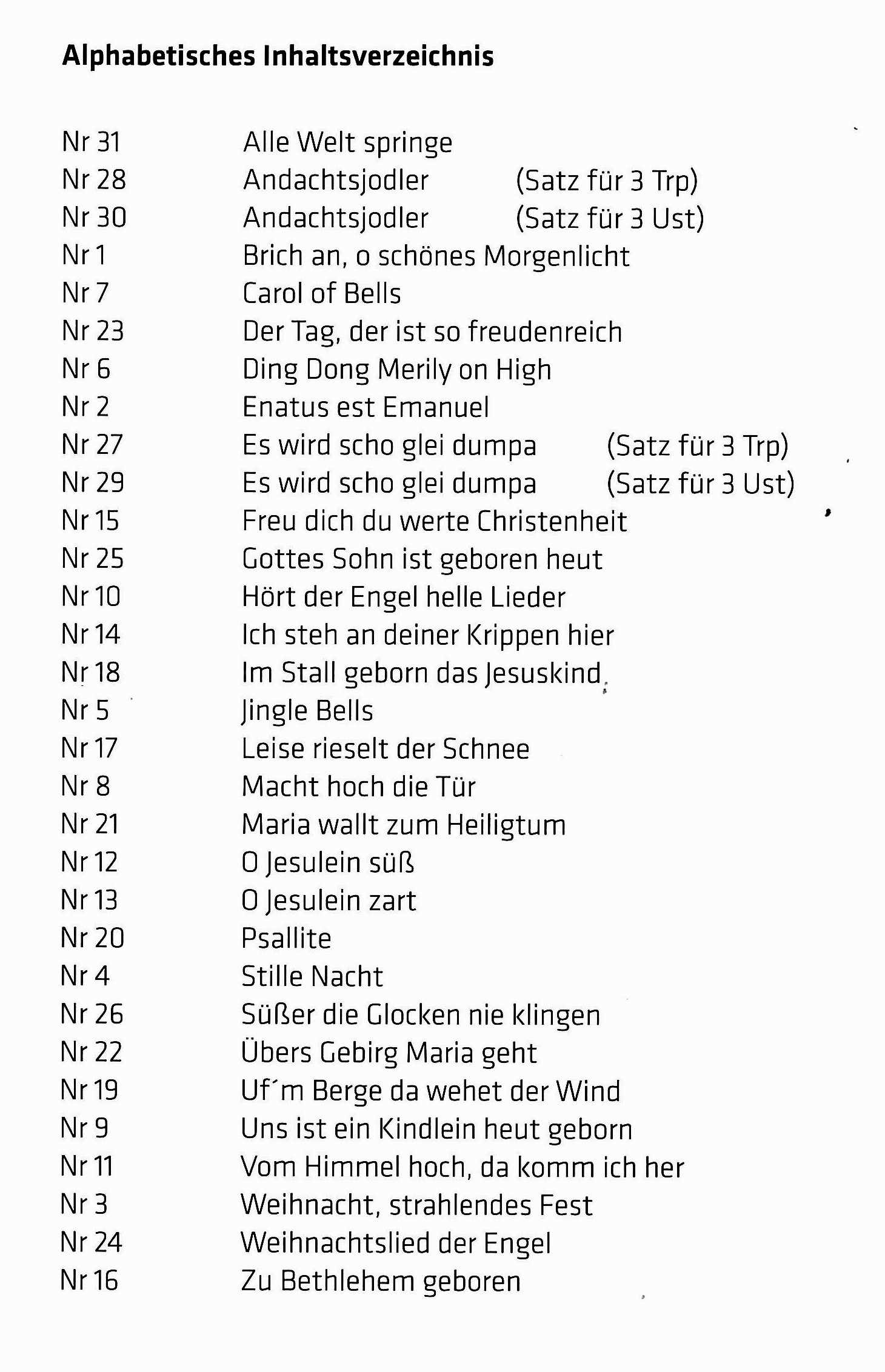 Das GEMA-freie Weihnachtsheft